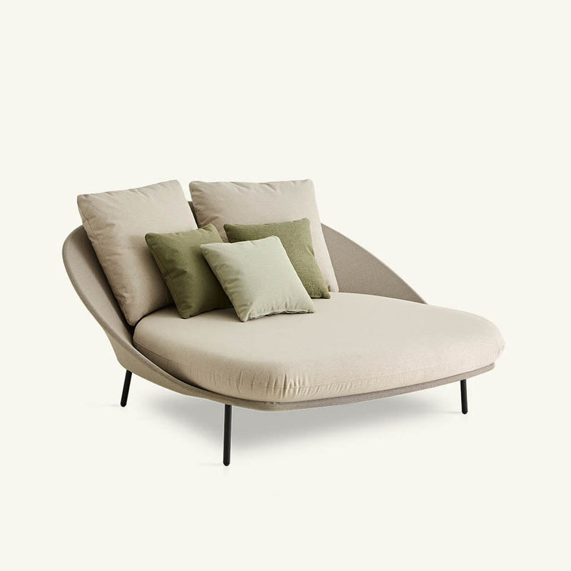 Twins Outdoor Double Chaise Longue by Expormim