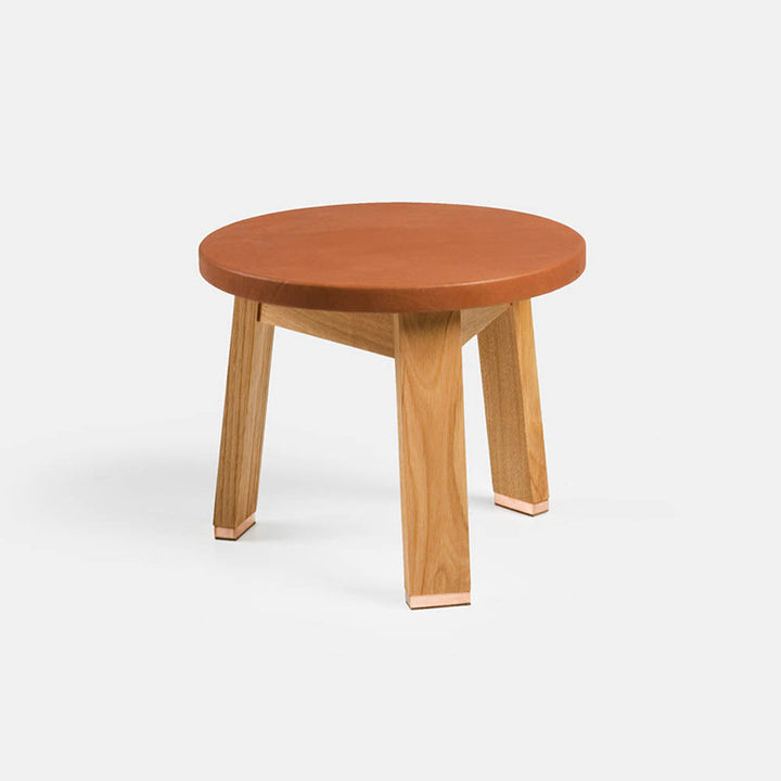 Upholstered Stool Low by De La Espada