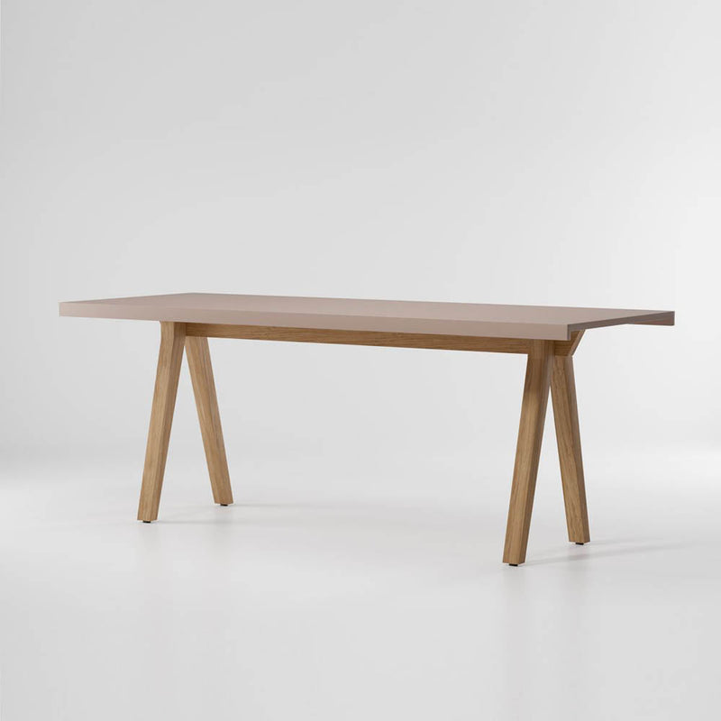 Vieques High Table 10 Guests Teak Legs By Kettal