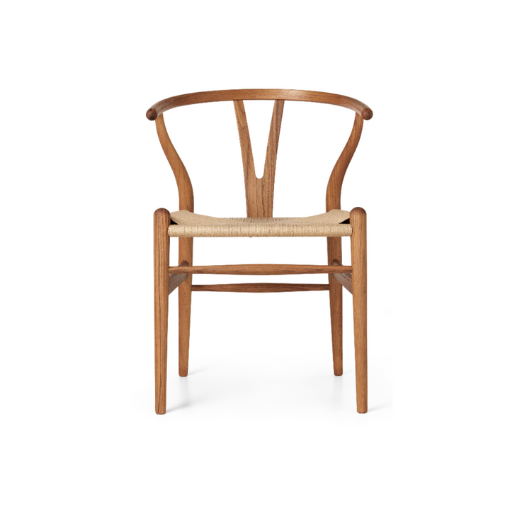 CH24 Wishbone Dining Chair in Teak by Carl Hansen & Son